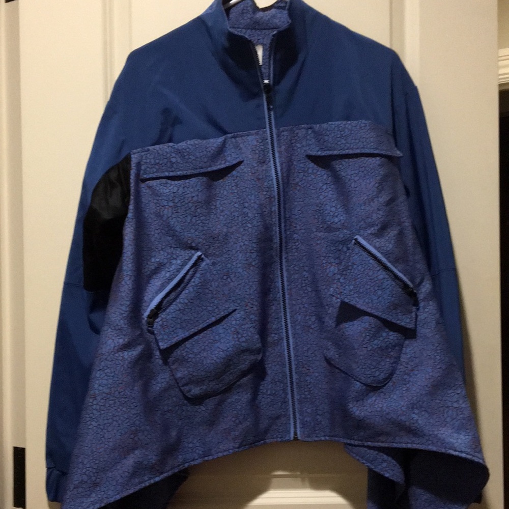 NWT Opening Ceremony women ZipUp utility windbreaker jacket pockets galore sz L